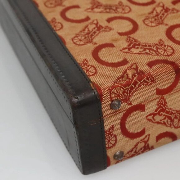 CELINE C Sulky Trunk Case Trunk Canvas Beige Gold - Picture 7 of 14